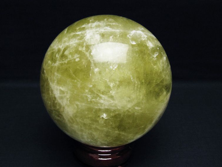 1.5Kg シトリン水晶 丸玉 100mm [t63-7533] 3枚目