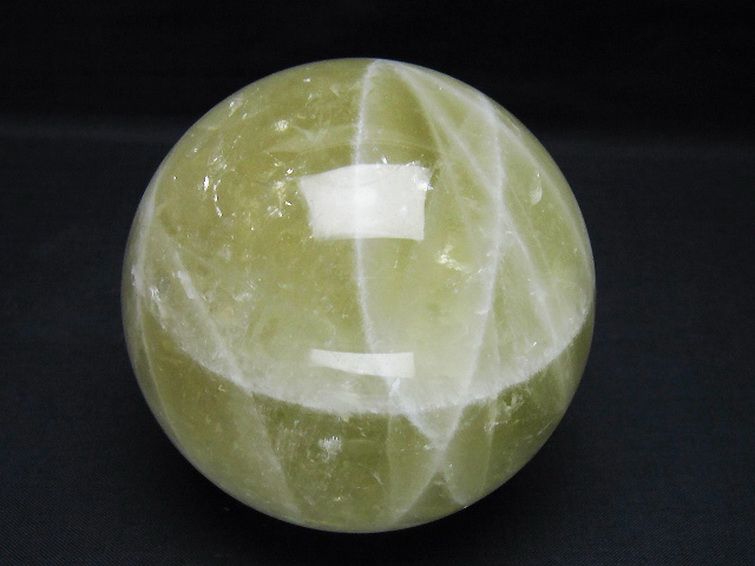 シトリン水晶 丸玉 88mm [t63-7703] 1枚目