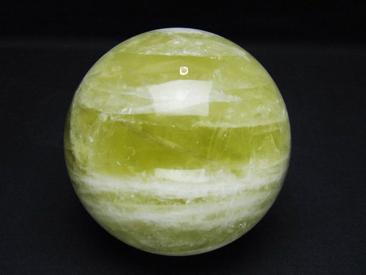 シトリン水晶 丸玉 83mm [T63-7704] 1枚目