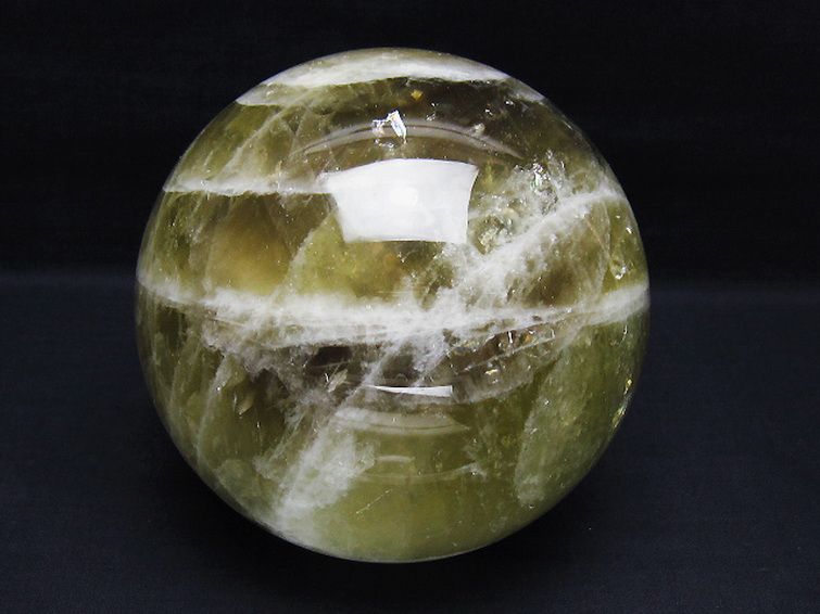 3Kg シトリン水晶 丸玉 135mm [t63-7816] 1枚目