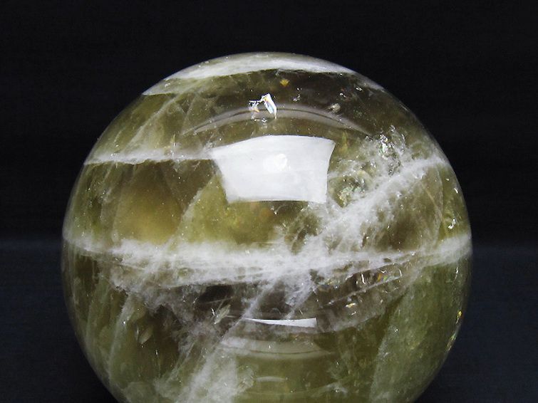 3Kg シトリン水晶 丸玉 135mm [t63-7816] 2枚目