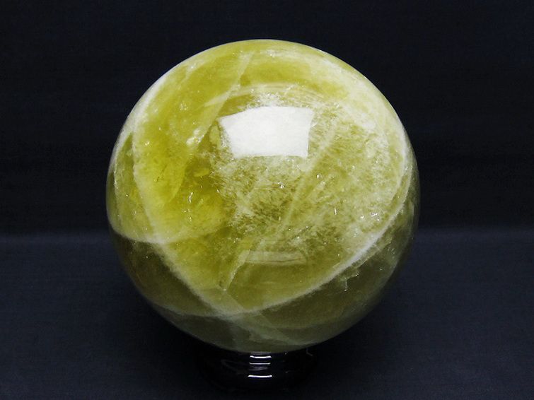 2.4Kg シトリン水晶 丸玉 125mm [T63-7823] 3枚目