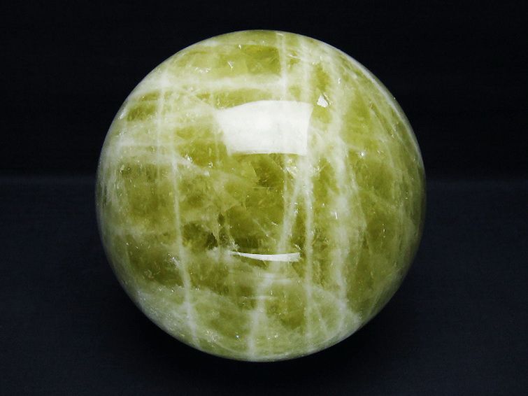 3.5Kg シトリン水晶 丸玉 140mm [t63-7846] 1枚目