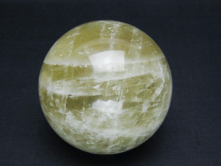 シトリン水晶 丸玉 64mm [t63-7954] 1枚目