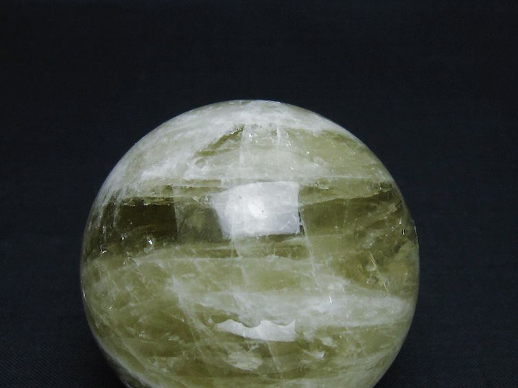 シトリン水晶 丸玉 57mm [t63-7957] 2枚目