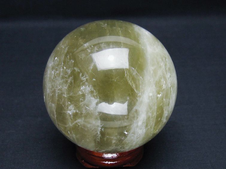 シトリン水晶 丸玉 60mm [t63-7965] 3枚目