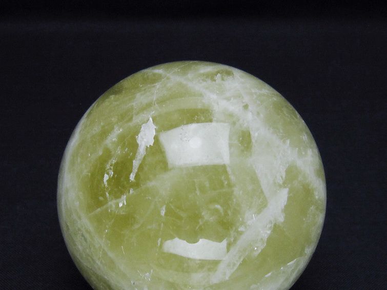 シトリン水晶 丸玉 62mm [t63-7967] 2枚目