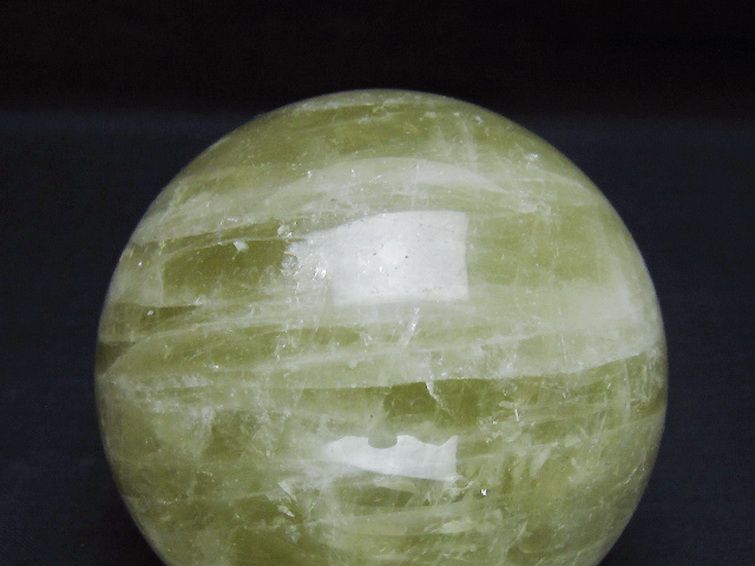 シトリン水晶 丸玉 74mm [t63-7977] 2枚目