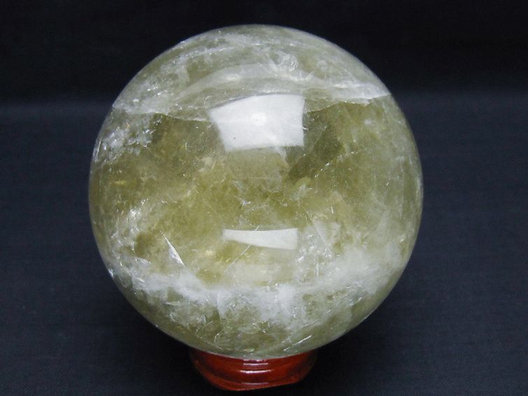 シトリン水晶 丸玉 77mm [t63-7981] 3枚目