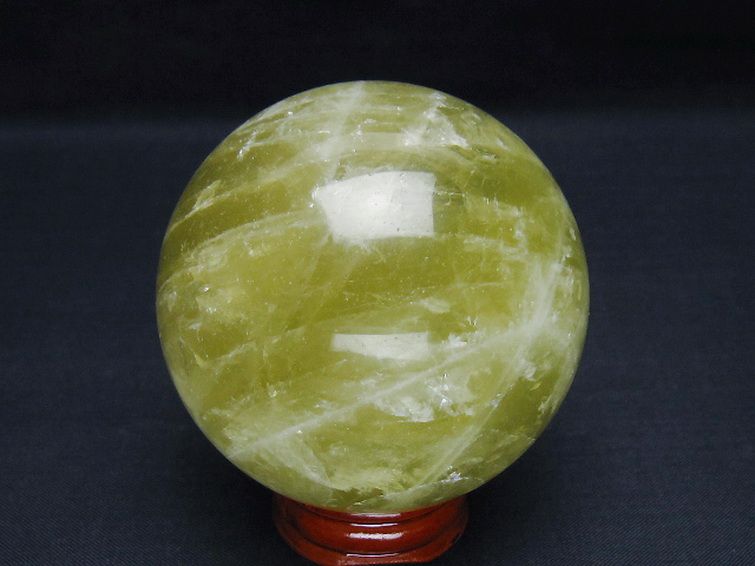 シトリン水晶 丸玉 67mm [t63-7994]