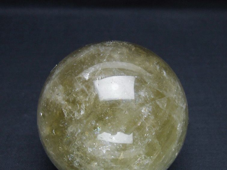 シトリン水晶 丸玉 61mm [t63-8002] 2枚目