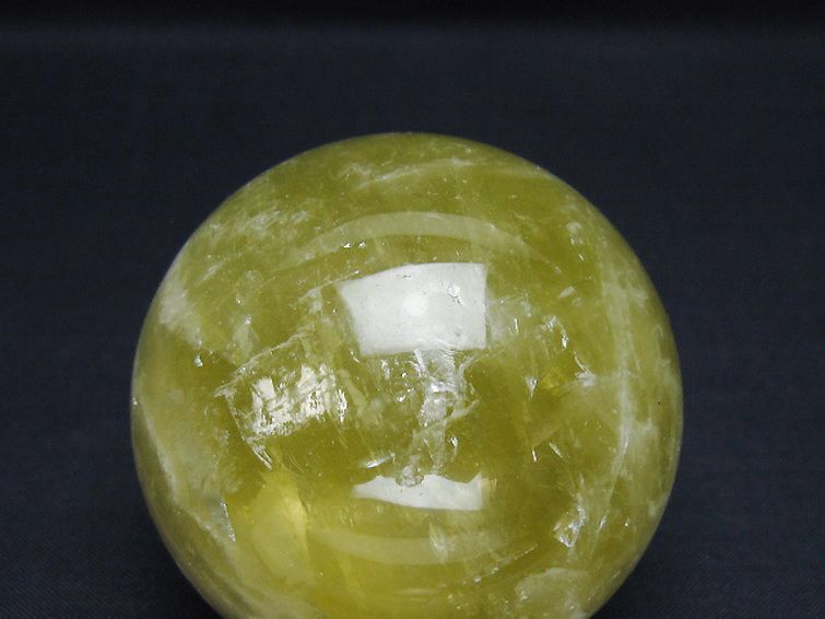 シトリン水晶 丸玉 62mm [t63-8003] 2枚目