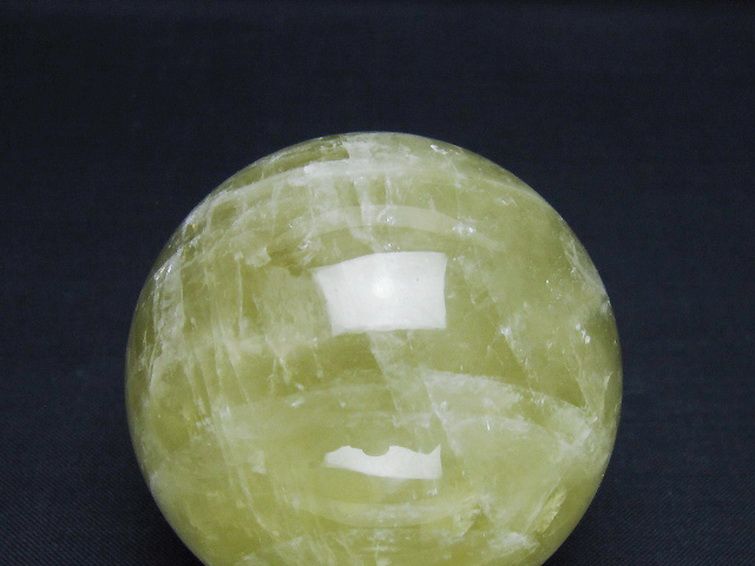 シトリン水晶 丸玉 58mm [t63-8005] 2枚目