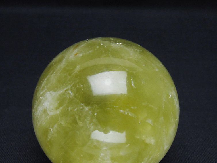 シトリン水晶 丸玉 61mm [t63-8011] 2枚目