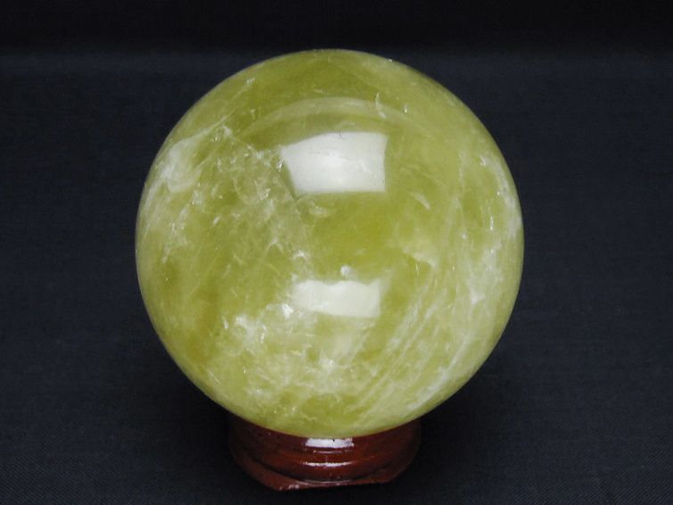 シトリン水晶 丸玉 61mm [t63-8011] 3枚目