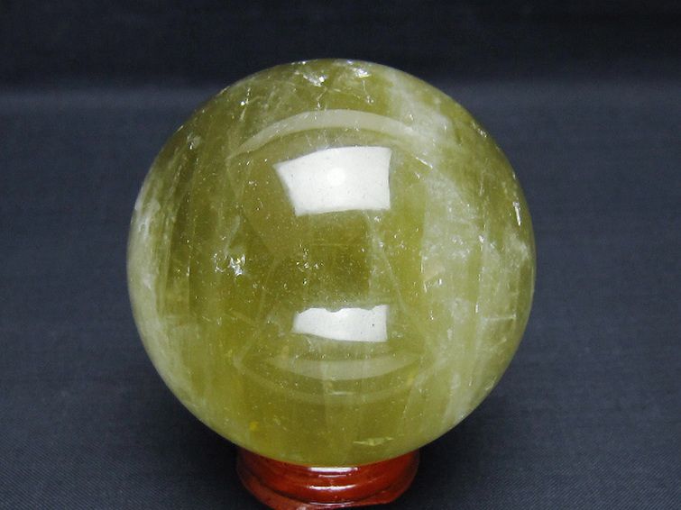 シトリン水晶 丸玉 67mm [t63-8016] 3枚目