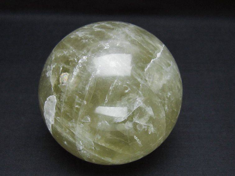 シトリン水晶 丸玉 70mm [t63-8020] 1枚目