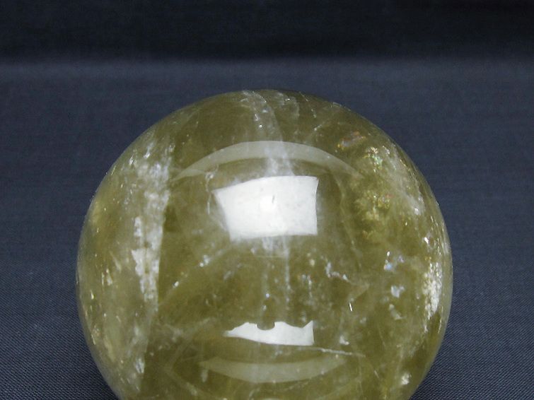 シトリン水晶 丸玉 70mm [t63-8022] 2枚目