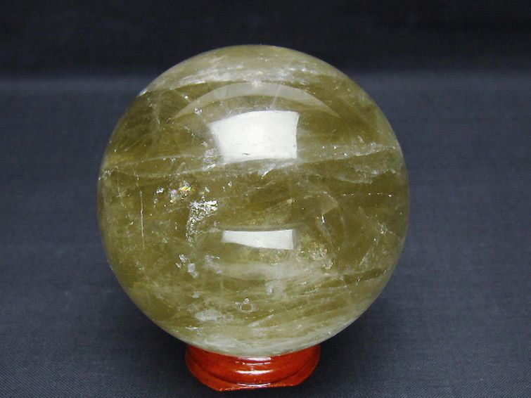 シトリン水晶 丸玉 70mm [t63-8022] 3枚目