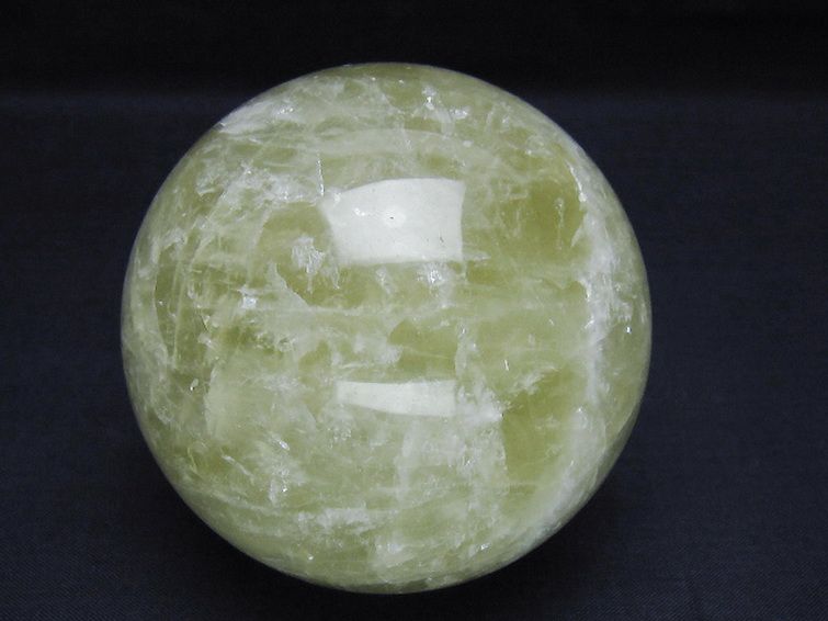 シトリン水晶 丸玉 80mm [t63-8027] 1枚目