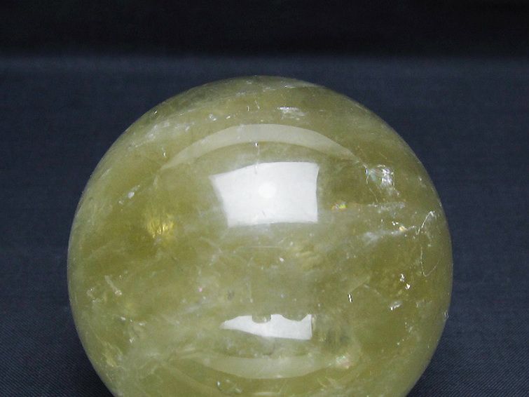 シトリン水晶 丸玉 70mm [t63-8036] 2枚目