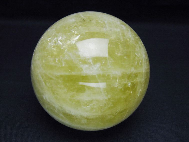 シトリン水晶 丸玉 82mm [t63-8067] 1枚目