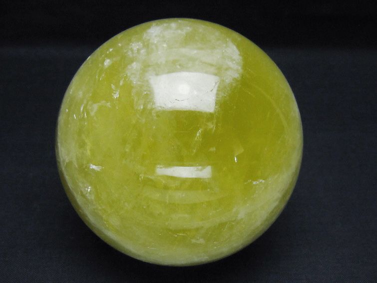 シトリン水晶 丸玉 81mm [t63-8072] 1枚目