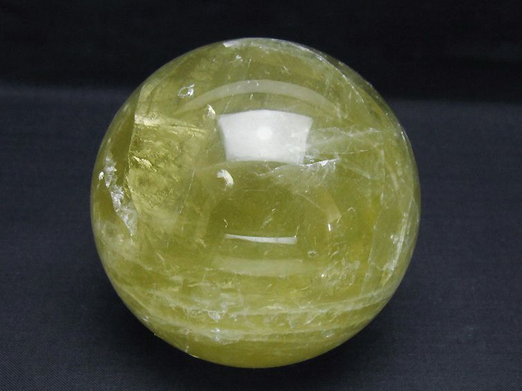 シトリン水晶 丸玉 86mm [t63-8106] 1枚目