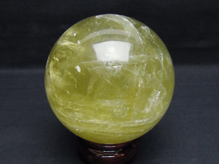 シトリン水晶 丸玉 86mm [t63-8106] 3枚目
