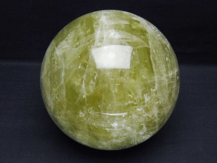 4.3Kg シトリン水晶 丸玉 150mm [t63-8133] 1枚目