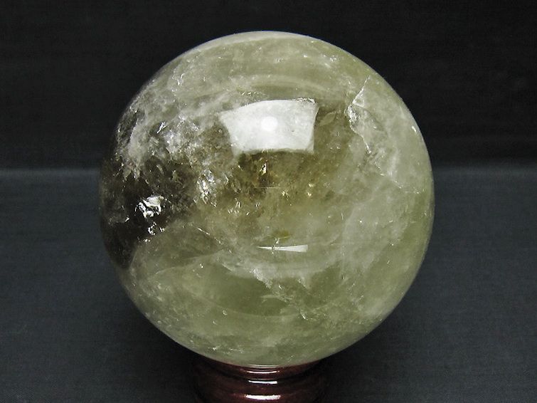 1Kg シトリン水晶 丸玉 90mm [t63-8167] 3枚目