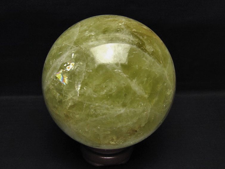 2.3Kg シトリン水晶 丸玉 123mm [t63-8248] 3枚目