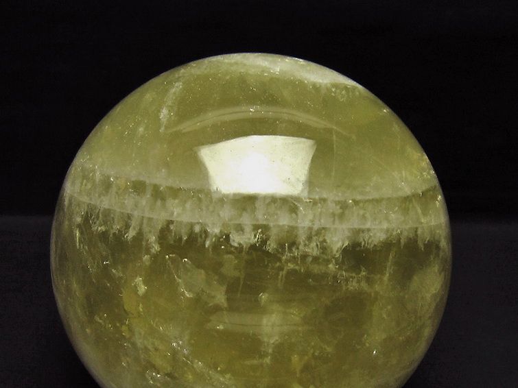 2Kg シトリン水晶 丸玉 117mm [t63-8281] 2枚目