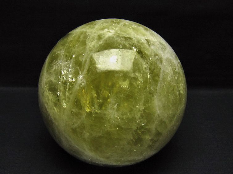 2.2Kg シトリン水晶 丸玉 120mm [t63-8287] 1枚目