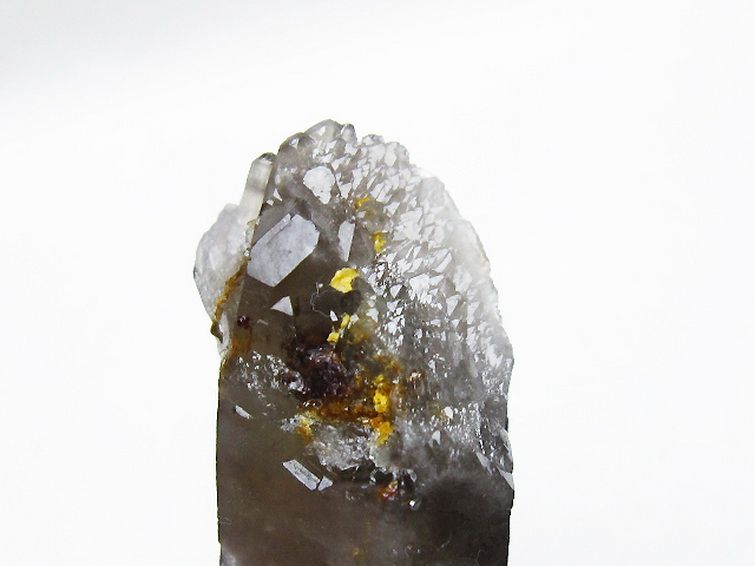 別格高級品❗️虹入り☆スモーキー シルバールチルクォーツ天然石 原石置物A933 ルチルクォーツ 原石 磨き 78g ｜天然石 原石 通販のキラリ石