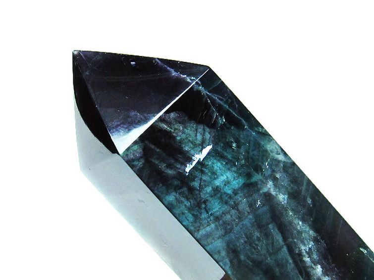 フローライト 四角柱 ポリッシュポイント[T634-5226] 1枚目