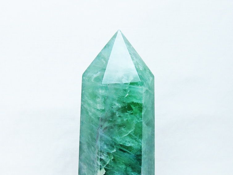 フローライト 六角柱[t634-5457]