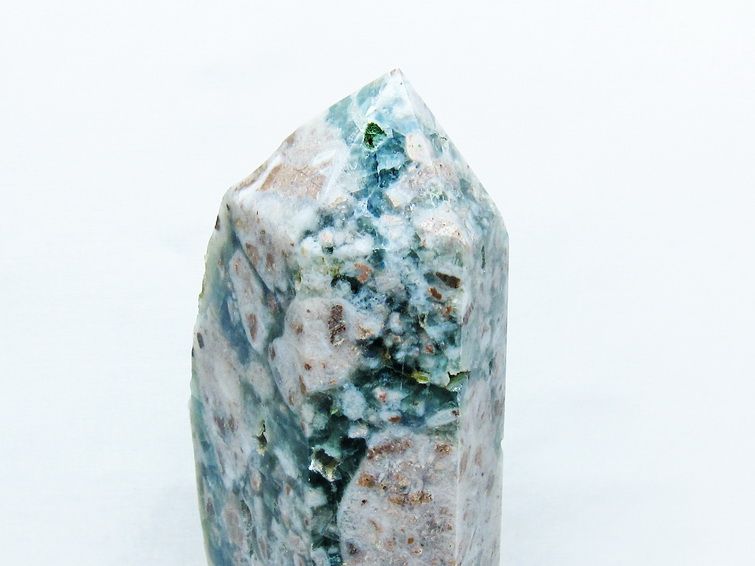 2.5Kg フローライト共生 水晶 六角柱[T634-5534] 3枚目