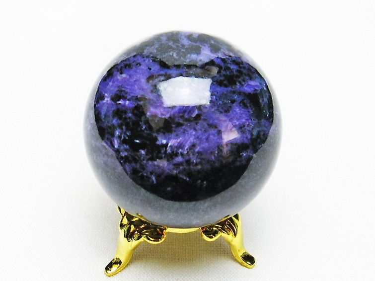 チャロアイト 丸玉 36mm [T637-4458] 3枚目