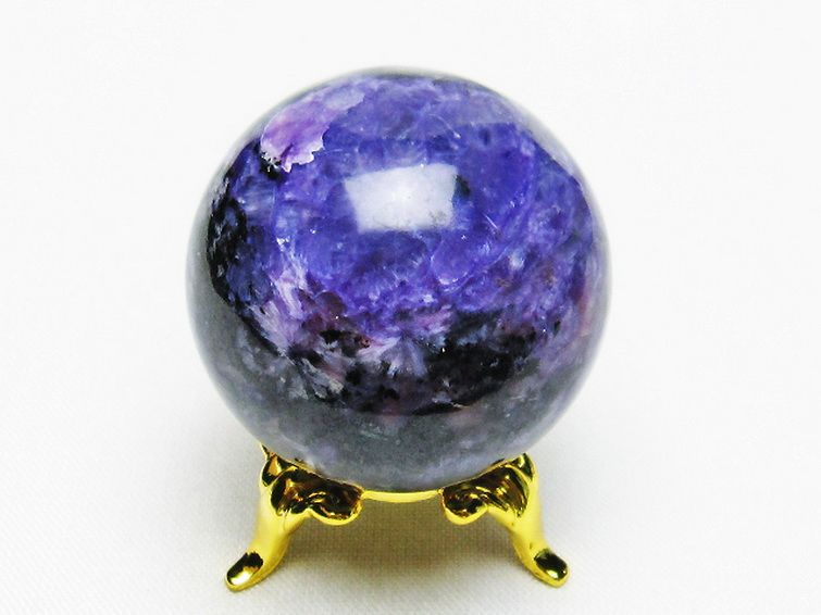 チャロアイト 丸玉 34mm [T637-4474] 3枚目