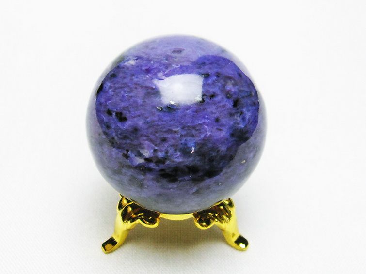 チャロアイト 丸玉 34mm [T637-4514] 3枚目