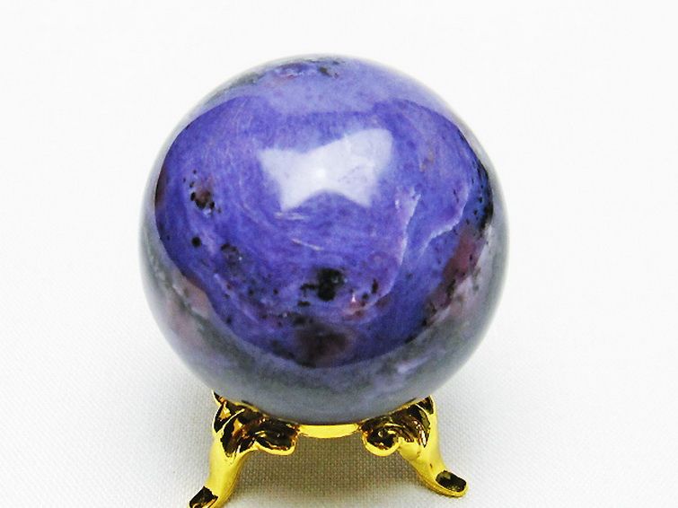 チャロアイト 丸玉 36mm [T637-4523] 3枚目