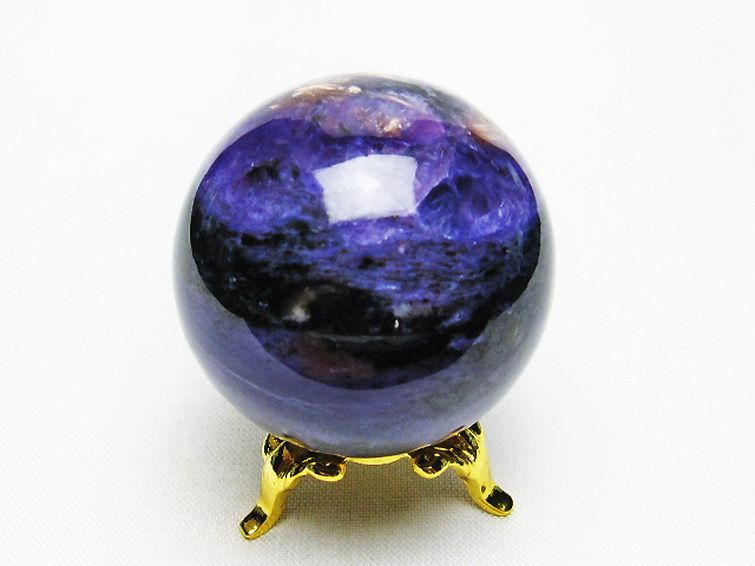 チャロアイト 丸玉 38mm [T637-4549] 3枚目