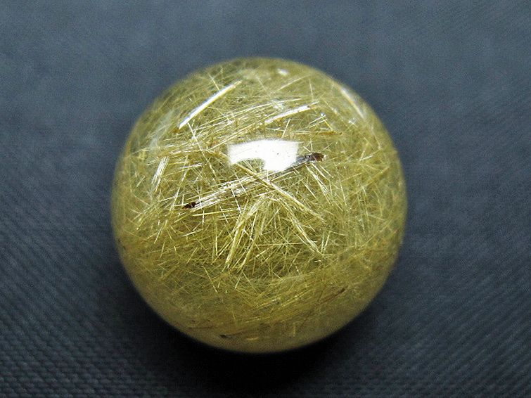 ルチル入り 水晶 丸玉 18mm [T637-4744] 2枚目