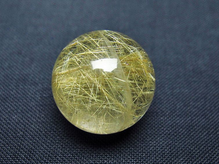 ルチル入り 水晶 丸玉 18mm [T637-4750] 2枚目