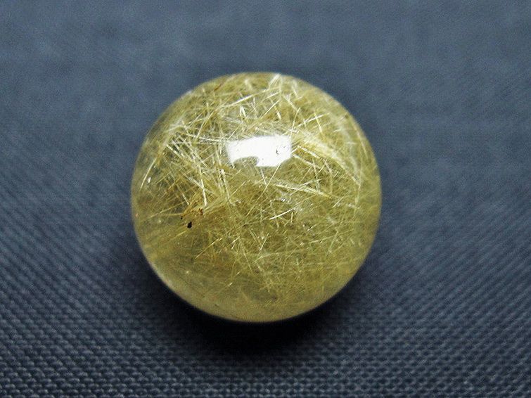 ルチル入り 水晶 丸玉 15mm [T637-4755] 2枚目