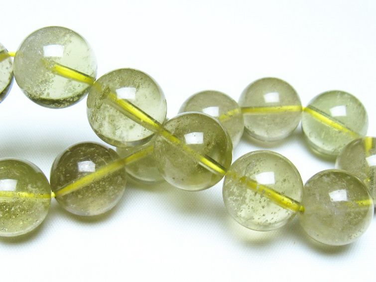 リビアングラス ブレスレット 16mm 隕石由来の天然ガラス[t64-814]