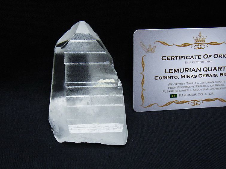 レムリアンシード水晶 原石 ミナスジェライス州コリント産 ※証明書付き[T641-1843] 1枚目