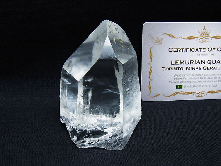 レムリアンシード水晶 原石 ミナスジェライス州コリント産 ※証明書付き[T641-1901] 1枚目