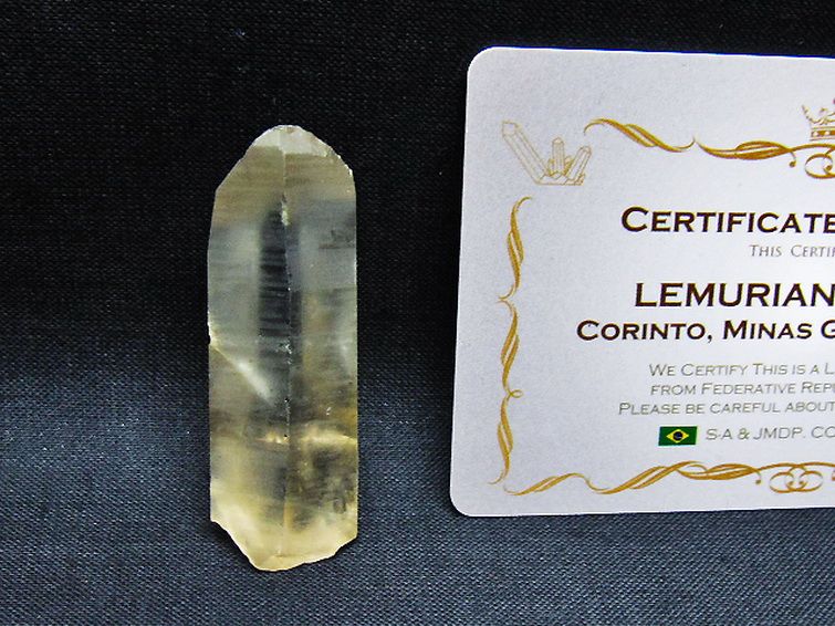 レムリアンシード 水晶 原石 ミナスジェライス州コリント産 ※証明書付き[T641-2023] 1枚目